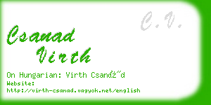 csanad virth business card